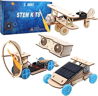 STEM Kits for Kids 8-12, STEM Toys 8-13, Science Projects Boy Birthday Gift | 4 Individual Science Kits for Kids 8-12-14, Solar Car & STEM Activities Engineering Kits, Building Toys Craft, Model Car Kits