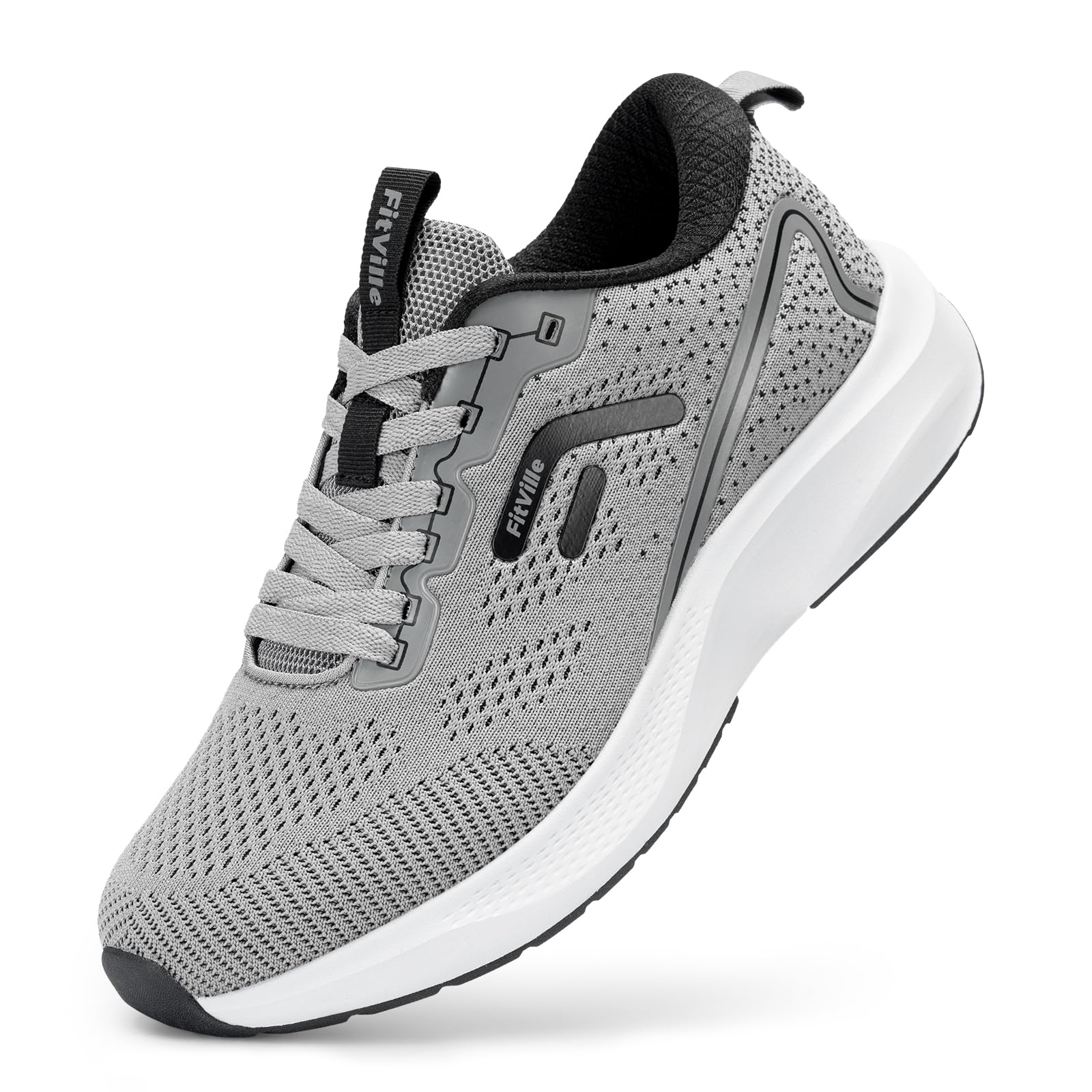 FitVille Men's Running Shoes Wide Plant Comfortable Breathable
