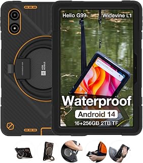 AGM Rugged Tablet, 11" Android Tablet with 4G LTE Dual SIMs, 16GB+256GB+2TB TF, 90Hz FHD IPS Display Widevine L1, MTK G99, 50MP+8MP, GPS/BT/OTG, IP68/IP69K & Drop-Proof, for Outdoors