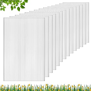 DGSL Polycarbonate Greenhouse Panels, 6 Pcs 4'x 2'x 0.16'' Twin-Wall Sheets | Twin-Wall Polycarbonate Panels for Thermal Insulation, UV Protection and Plant Growth