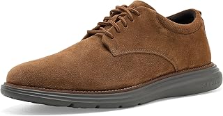 Cole Haan Uomo Grand+ Ultra Oxford, Marrone Speziato/Camoscio Grigio Acciaio, 12 Wide