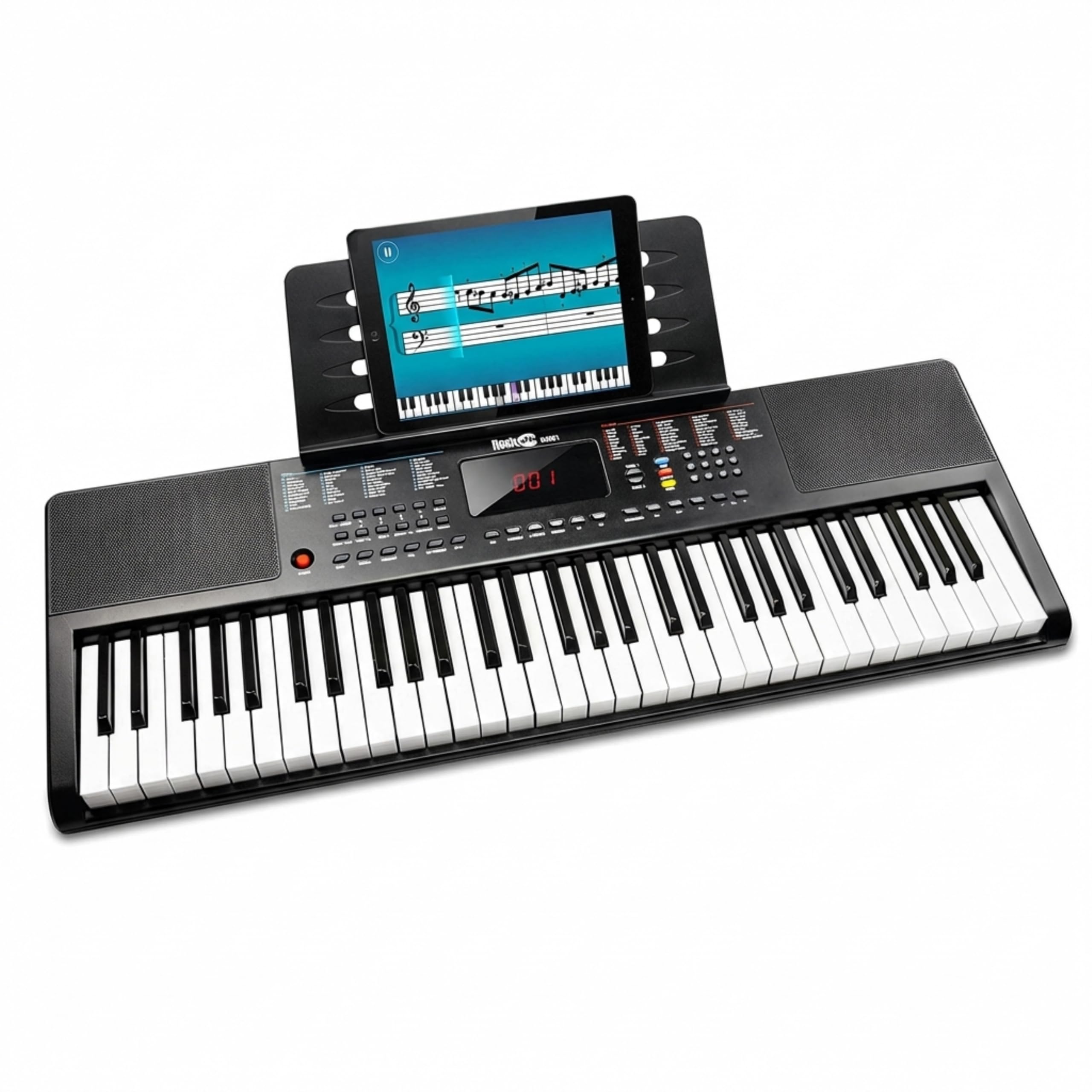 RockJam RJ361 61 Key Compact Keyboard Piano for Beginners | Beginner 61 key elec