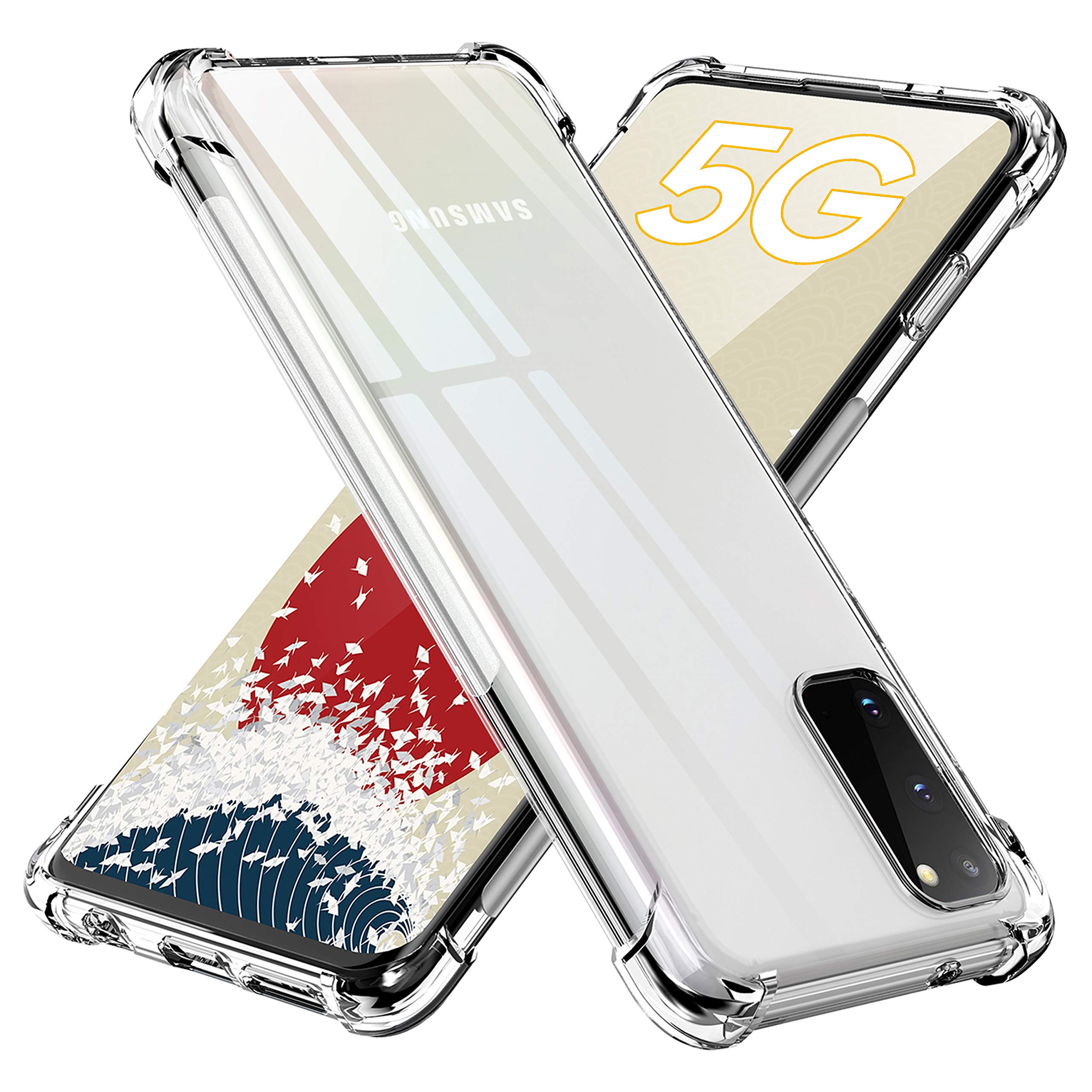 ONES Ultra Transparent Cover for Samsung Galaxy S20, Shockproof Protective Case 