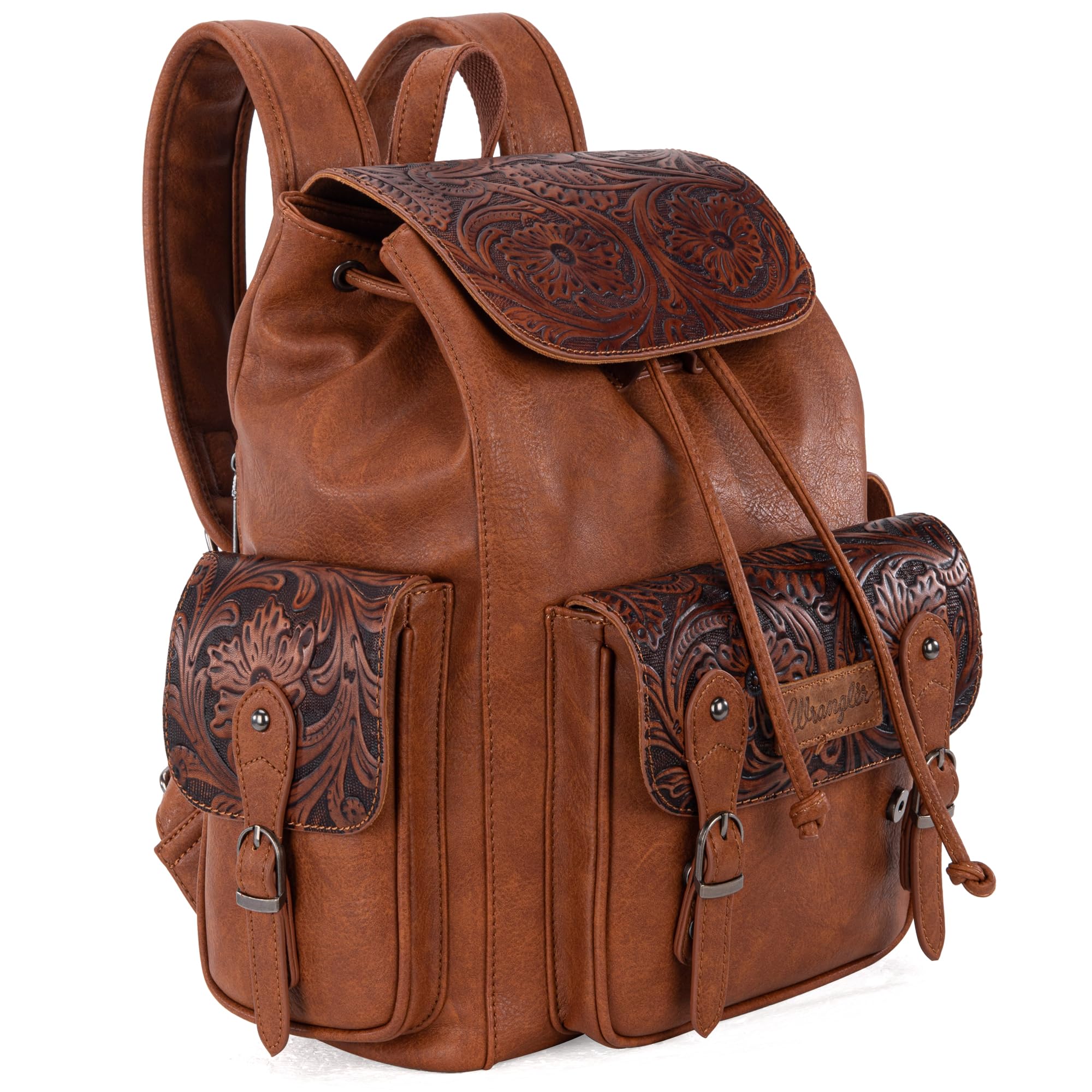 Montana West Wrangler Backpack Purse for Women Men Western Backpack Floral Toole