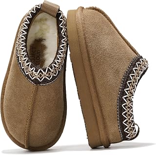 PROJECT CLOUD Kids Slippers 100% Genuine Leather Slip on Slippers for Kids | Memory Foam Insole Unisex Shoes for kids Indoor & Outdoor Warm Cozy Slippers Everyday Comfort Soft Lining kids Footwear