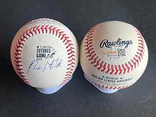 Parker Messick Cleveland Guardians Autographed Signed Official 2025 Futures Game Baseball JSA Witness Sticker