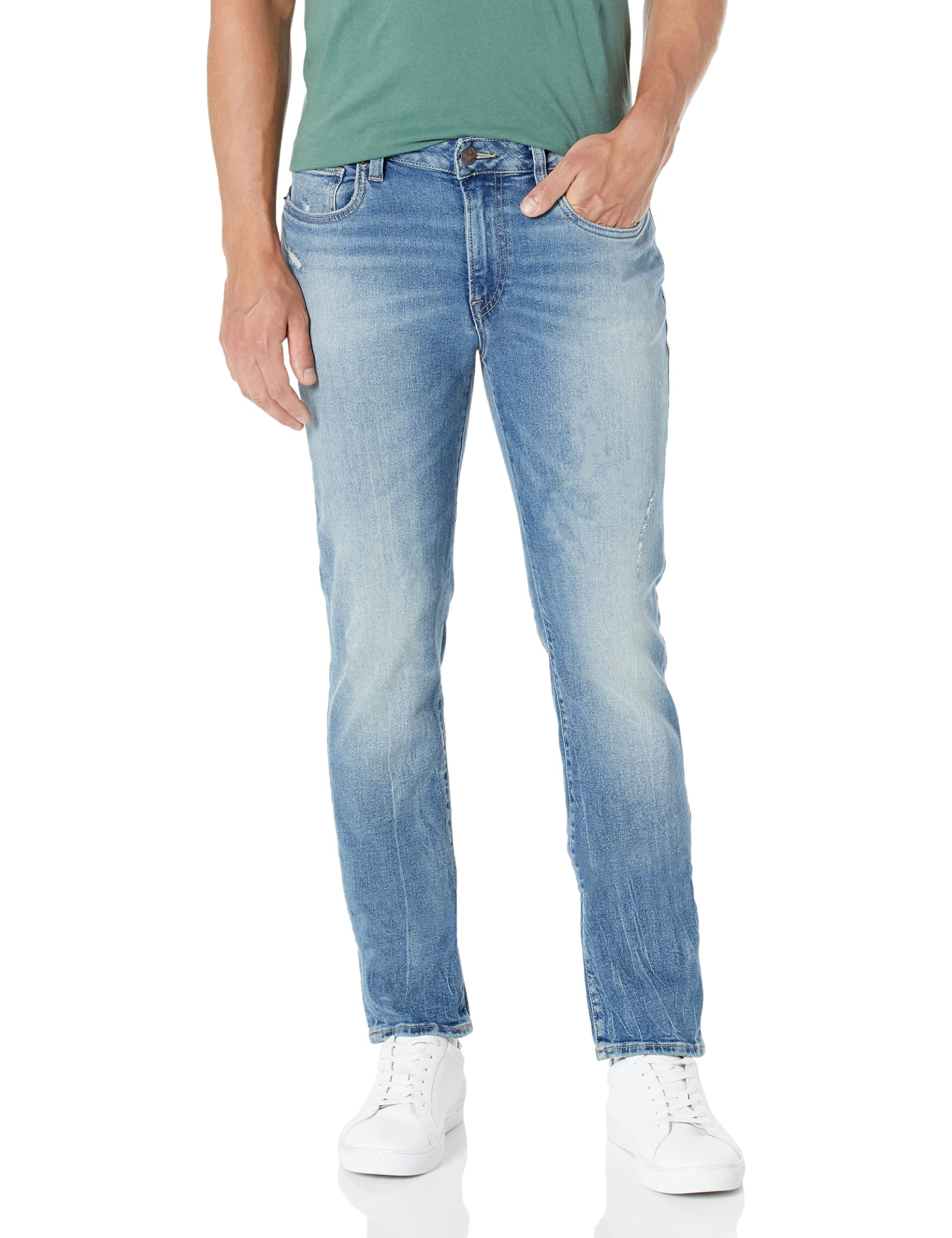 buffalo david bitton Men's Jeans, Ash, 32W / 30L