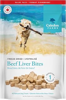 Caledon Farms, Value Pack Freeze Dried Beef Liver Bites, 355 g, Dog Treats