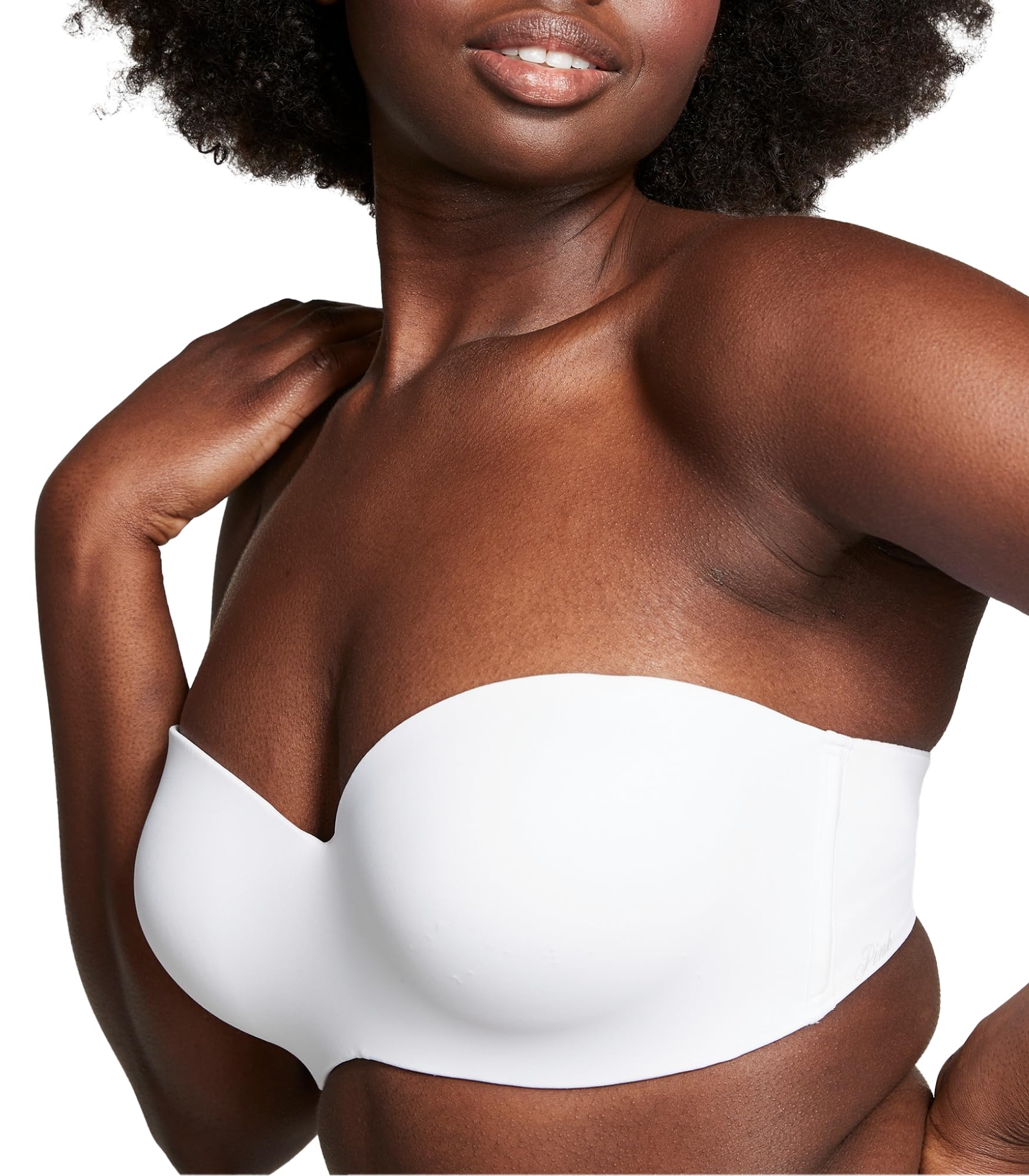 Victoria's Secret Reggiseno push-up senza spalline rosa, da indossare ovunque, r