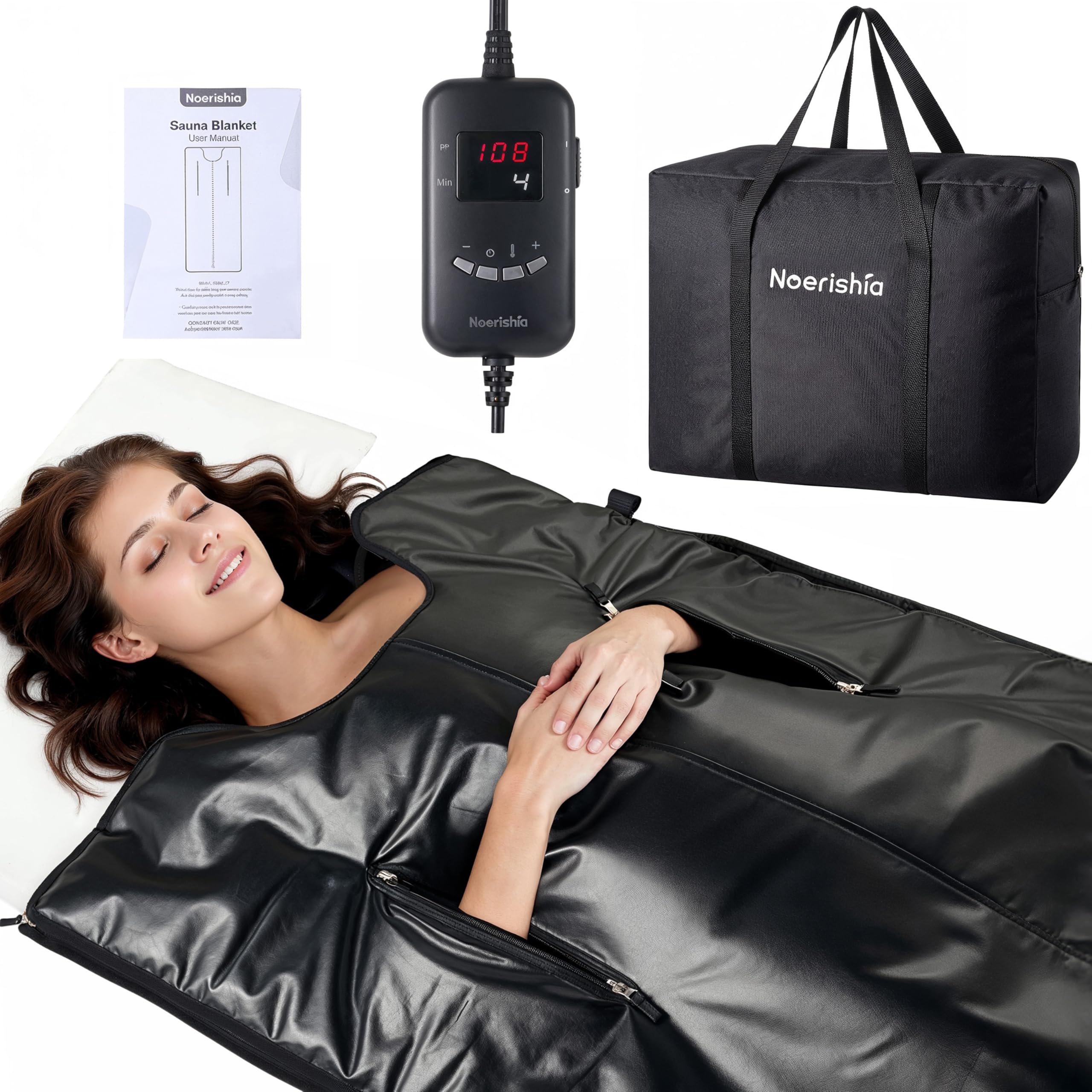 Infrared Sauna Blanket for Relaxation & Self-Care, Full Body Heat Therapy | Soot