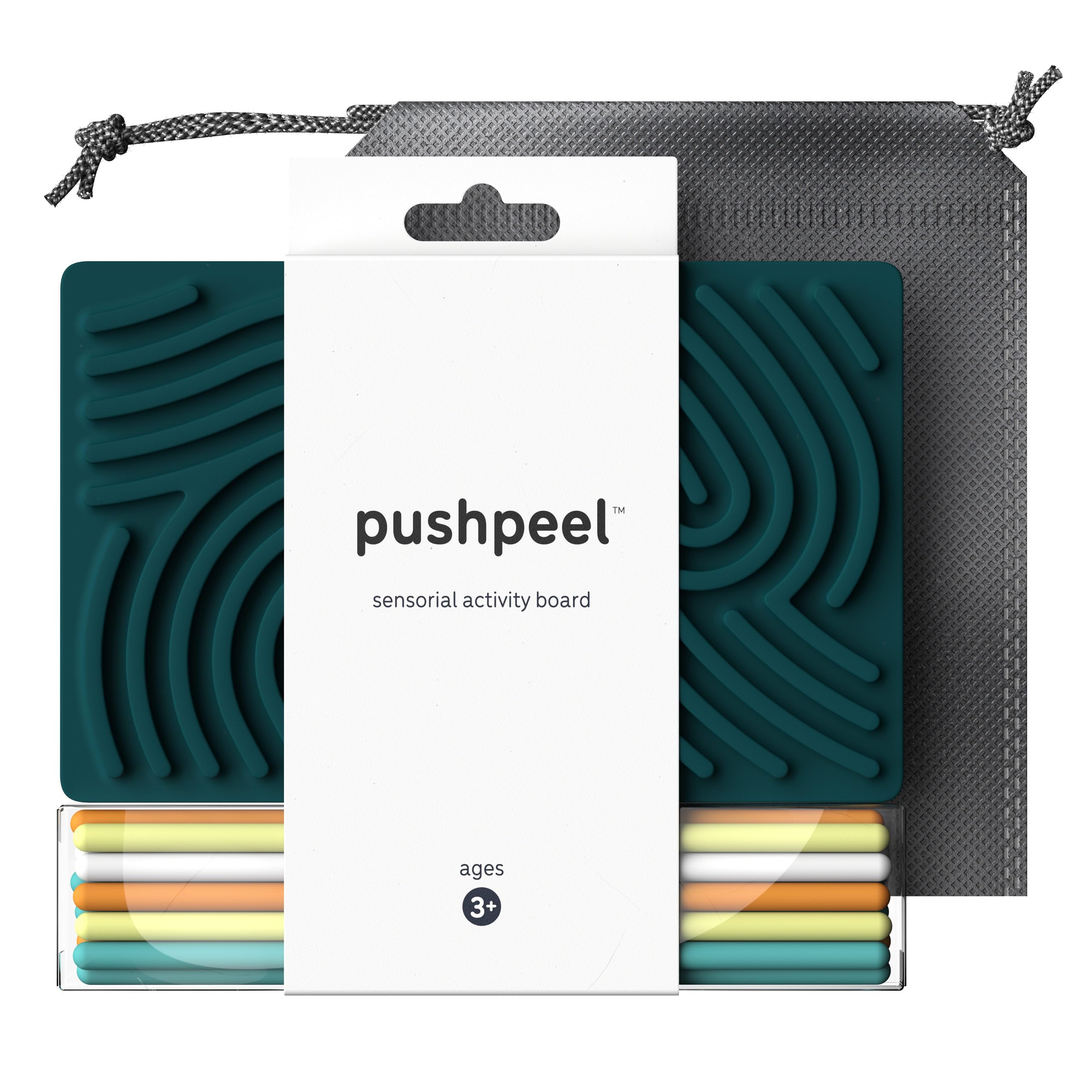 Pushpeel Sensory Activity Board: Silicone Fidget Toy for Calming, Stress, Anxiet