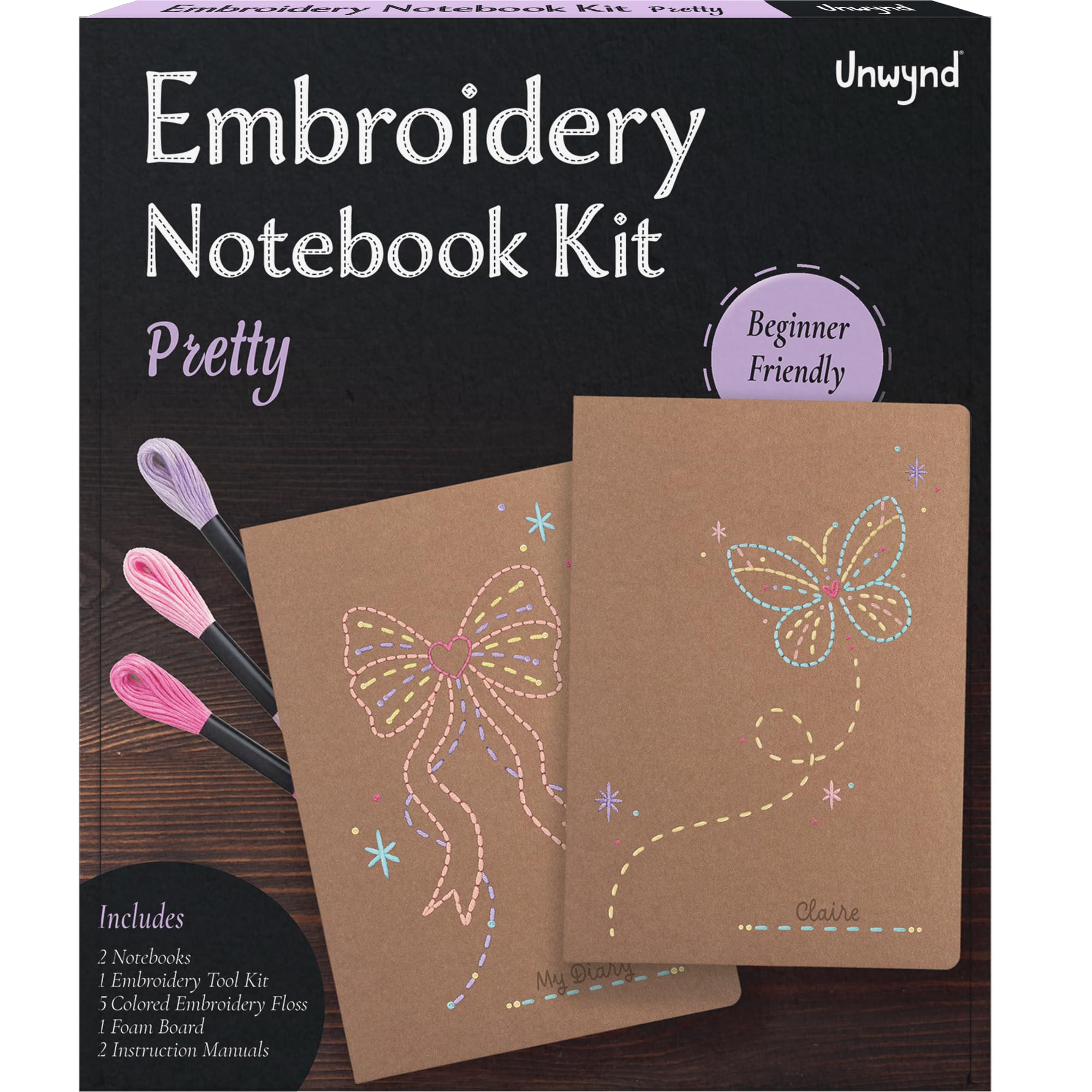 Unwynd embroidery beginner kit, cross stitch kits for adults, needlepoint | Pret