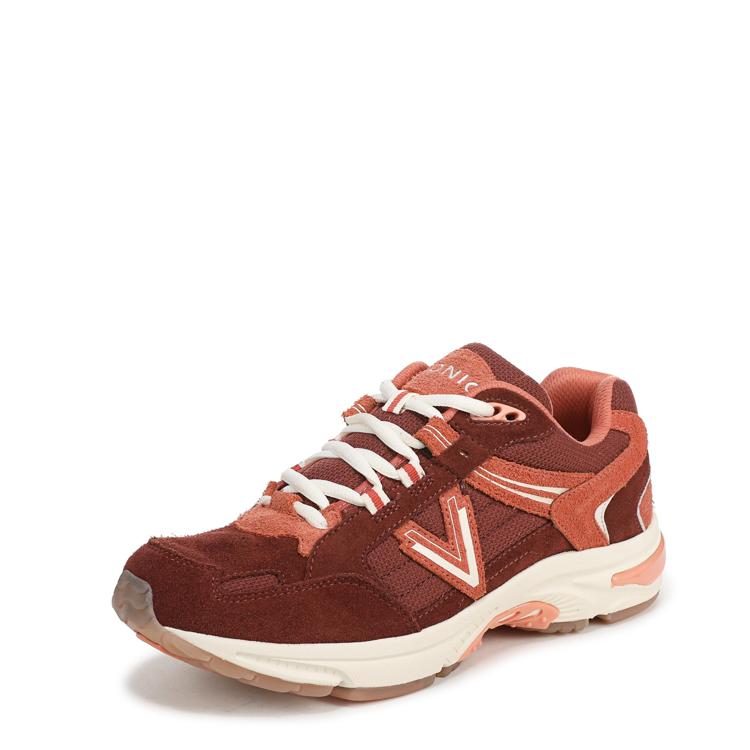 Vionic Zapatillas con Cordones 23Walk 2.0 para Mujer, Piel de Sable y Gamuza, 3.