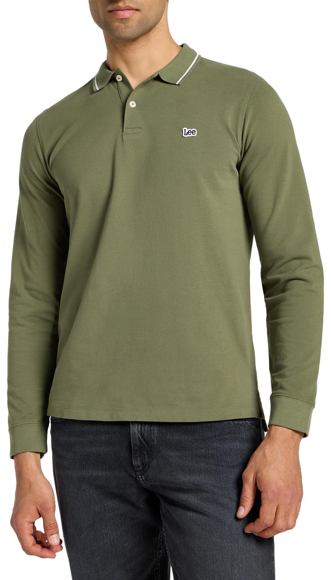 Lee LS Pique Polo Men's Polo Shirt (Pack of 1)
