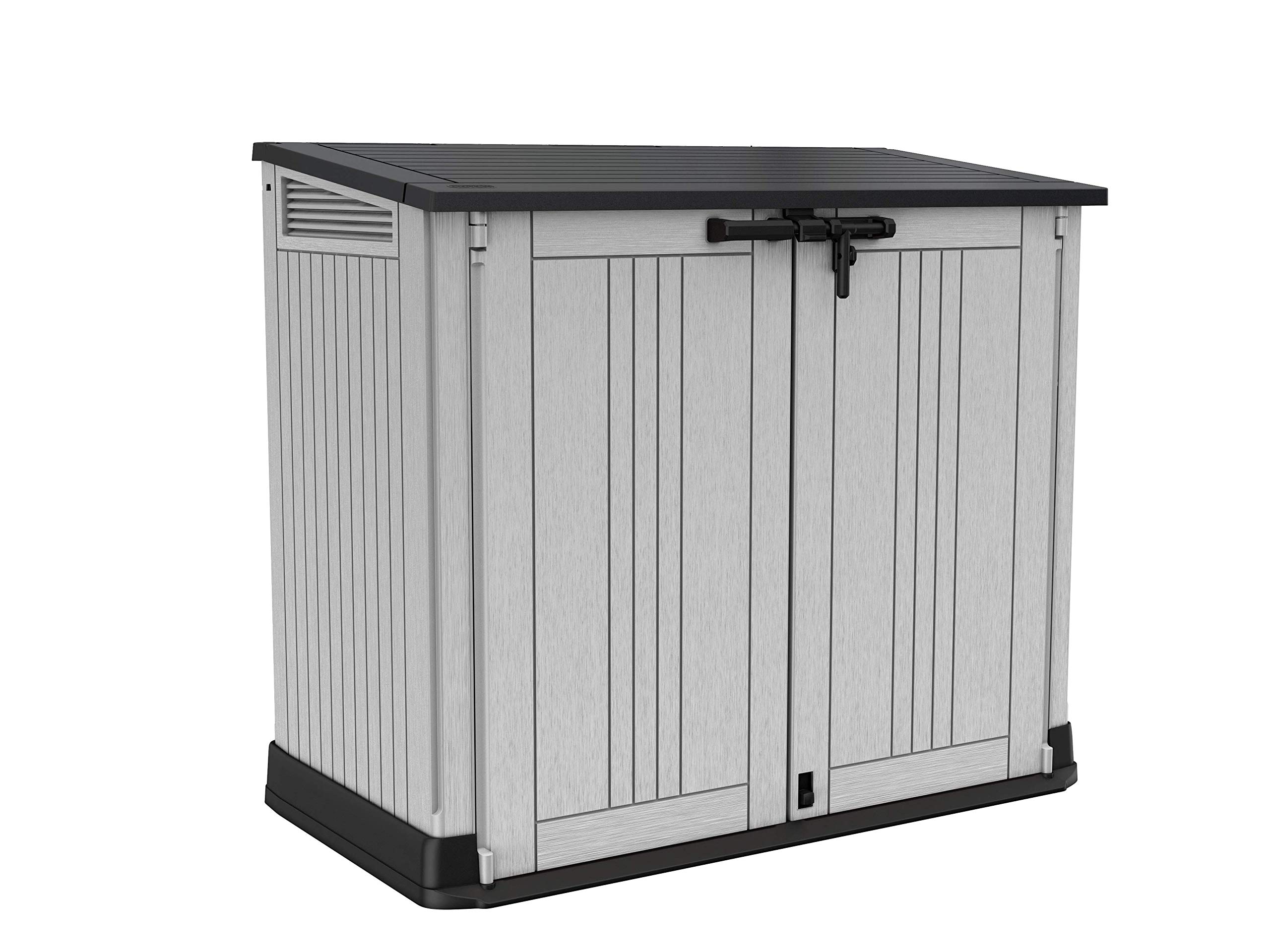Keter Store It Out Nova Outdoor Garden Furniture Storage Shed Light Grey with Da