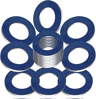 DCWecher 25-Pack 90430-12031 M12 Oil Drain Plug Gasket, M12 Crush Washer | Aluminum Washer for Selected Toyota Lexus Scion Oil Pan Drain Plug, Replaces 9043012031, for Oil Change and Garage Repair
