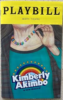 Brand New Color Playbill from Kimberly Akimbo at the Booth Theatre starring Victoria Clark Justin Cooley Alli Mauzey Steven Boyer