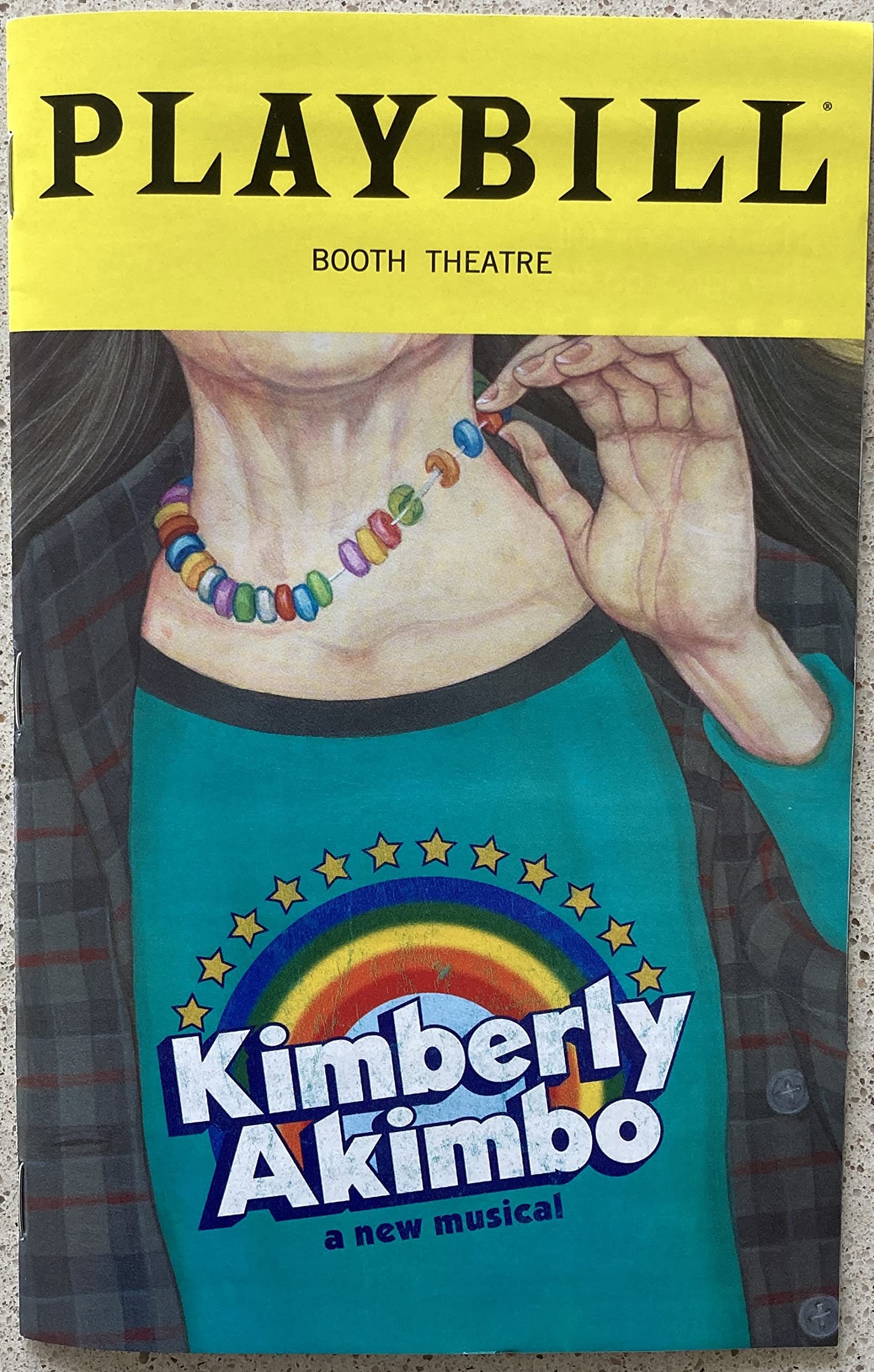 Brand New Color Playbill from Kimberly Akimbo at the Booth Theatre starring Vict