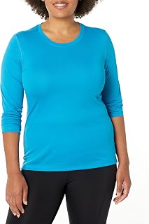 Hanes Women's Sport Cool Dri Long Sleeve Crewneck T-Shirt, Moisture-Wicking Performance Tee