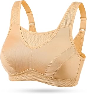 Wingslove High Impact Sports Bras for Women Plus Size Non Padded Wirefree Workout Bra Bounce Control
