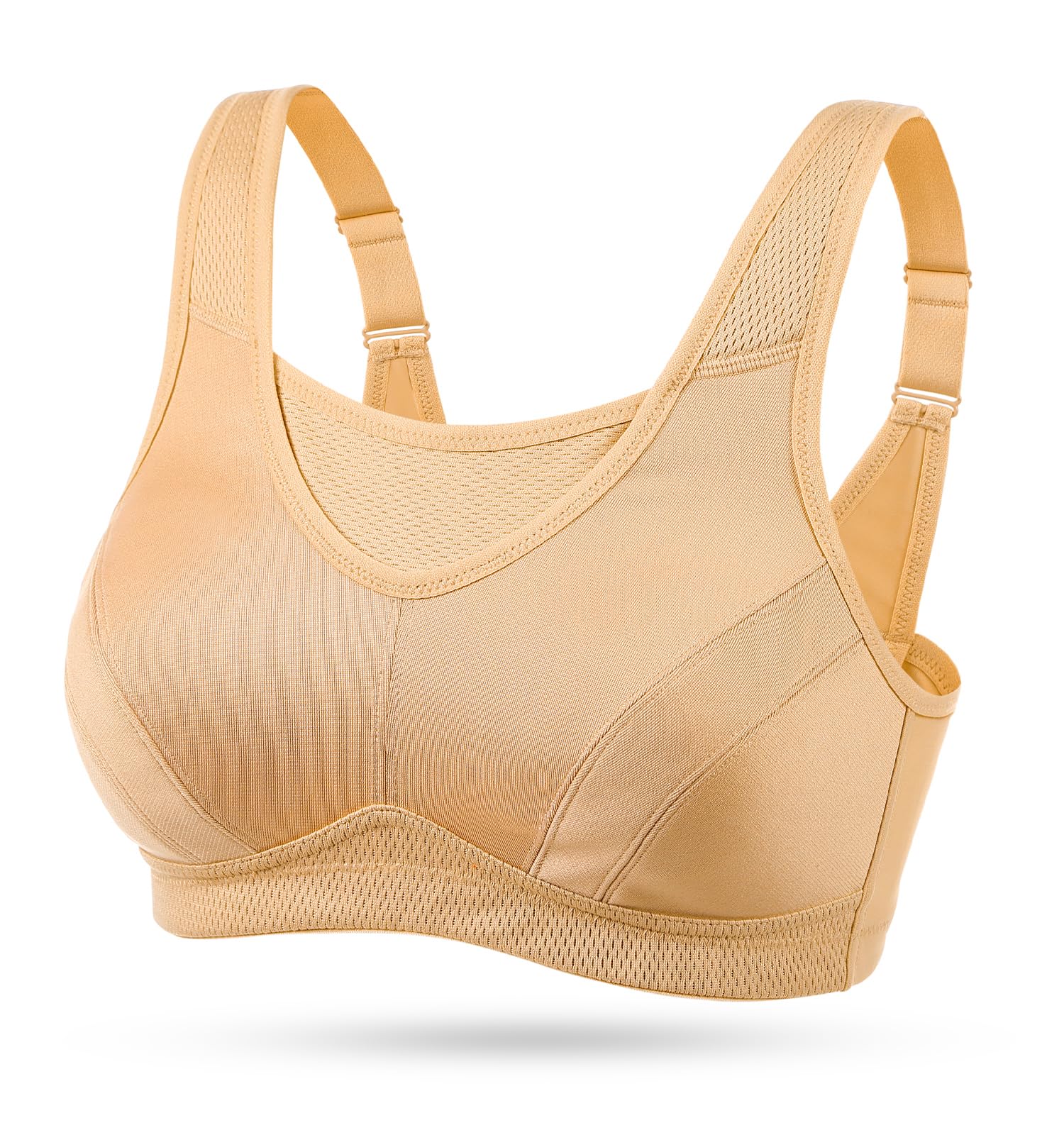 Wingslove High Impact Sports Bras for Women Plus Size Non Padded Wirefree Workou