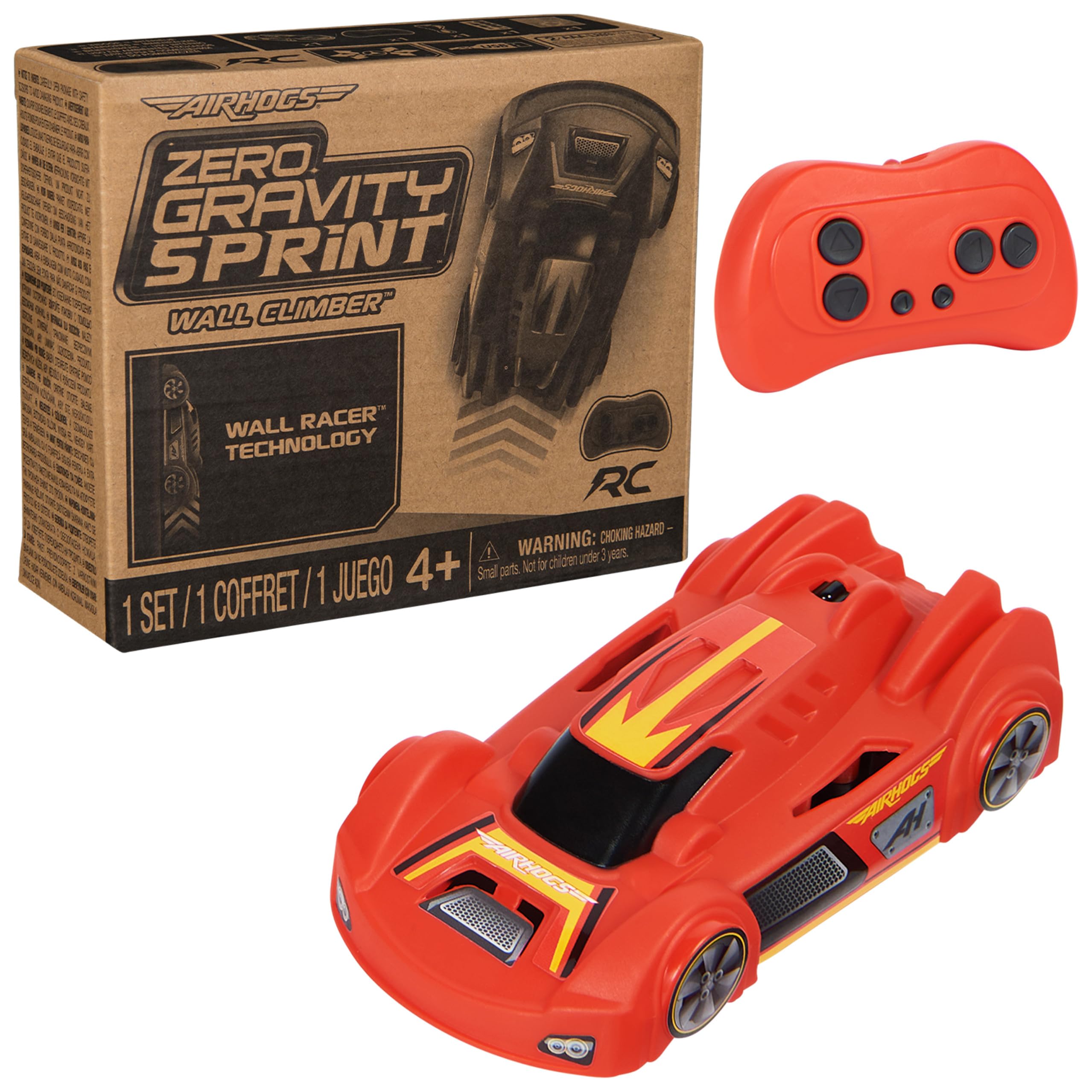 Air Hogs Zero Gravity Racing Wall Climber RC Car | Drives on Walls, Floors & Cei