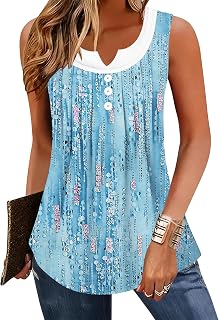 Tank Tops for Women Sleeveless Summer Tops Spring 2026 Striped Blouse Shirt