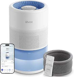 Levoit Evaporative Humidifiers for Bedroom, 19dB, Superior Studio Smart | 4.5L, Large Room Up to 600ft², No White Dust for Baby, Long-Lasting Reusable Filter, Auto Mode, Self-Clean & Dishwasher Safe