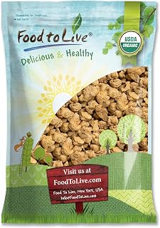 Food to Live Organic Soy Chunks 3 Pounds, – Unsalted Nuggets, High Protein. Plant-Based. Meat Alternate Substitute. Non-GMO. Vegan, Kosher, Bulk