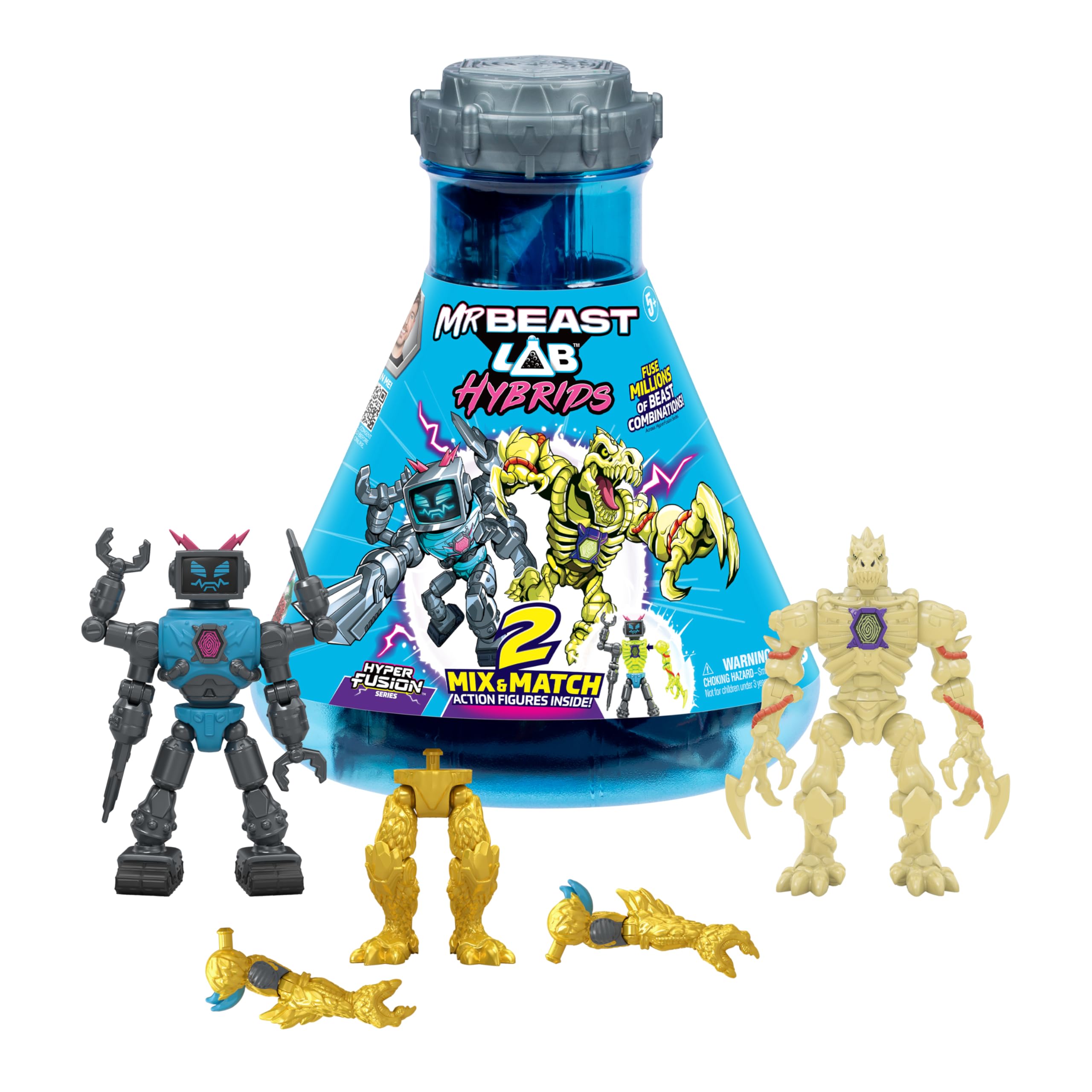 MrBeast Lab Hybrids Multi Pack, Lab-Bot vs GID Skeleton | 2 mix & match beast fi