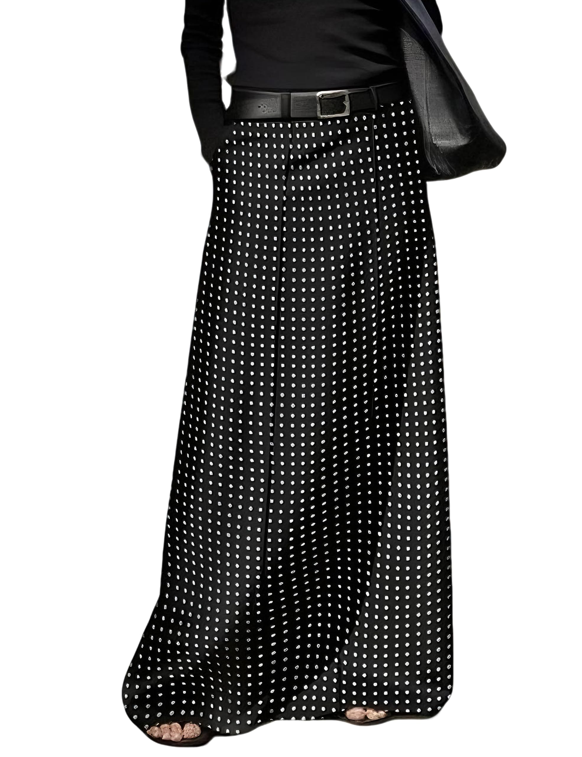 Women's Long Maxi Skirt Elegant High Waist H Line Long Straight Maxi Skirts for 