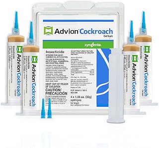 Syngenta 383920 Advion Cockroach Gel Bait 4 X 30 Gram Tubes Roach Control