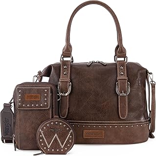 Wrangler Women's 3 Pack Top Handle Handbags Cell Phone Purse Purse