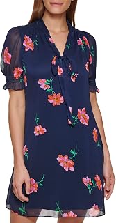 DKNY Plissiertes Wickelkleid Aus Kunst Women's Dress