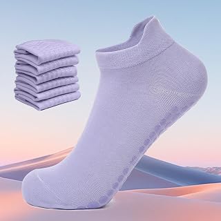 3 Pairs Women's No Show Socks Activewear Ankle Socks with Gel Heel Grip Slip-On Design for Casual Daily Wear