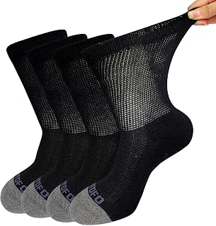 Diabetic Socks Man Woman: No Rubber Seamless No Elastic Cotton Comfort Padded Plush Socks Loose Fit Black White Grey 4 Pairs Size 39-42 43-46, white