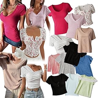 3 Pack Blind Boxes for Women Mystery Set T Shirts Dresses Blouses Fashion Outfit Surprise
