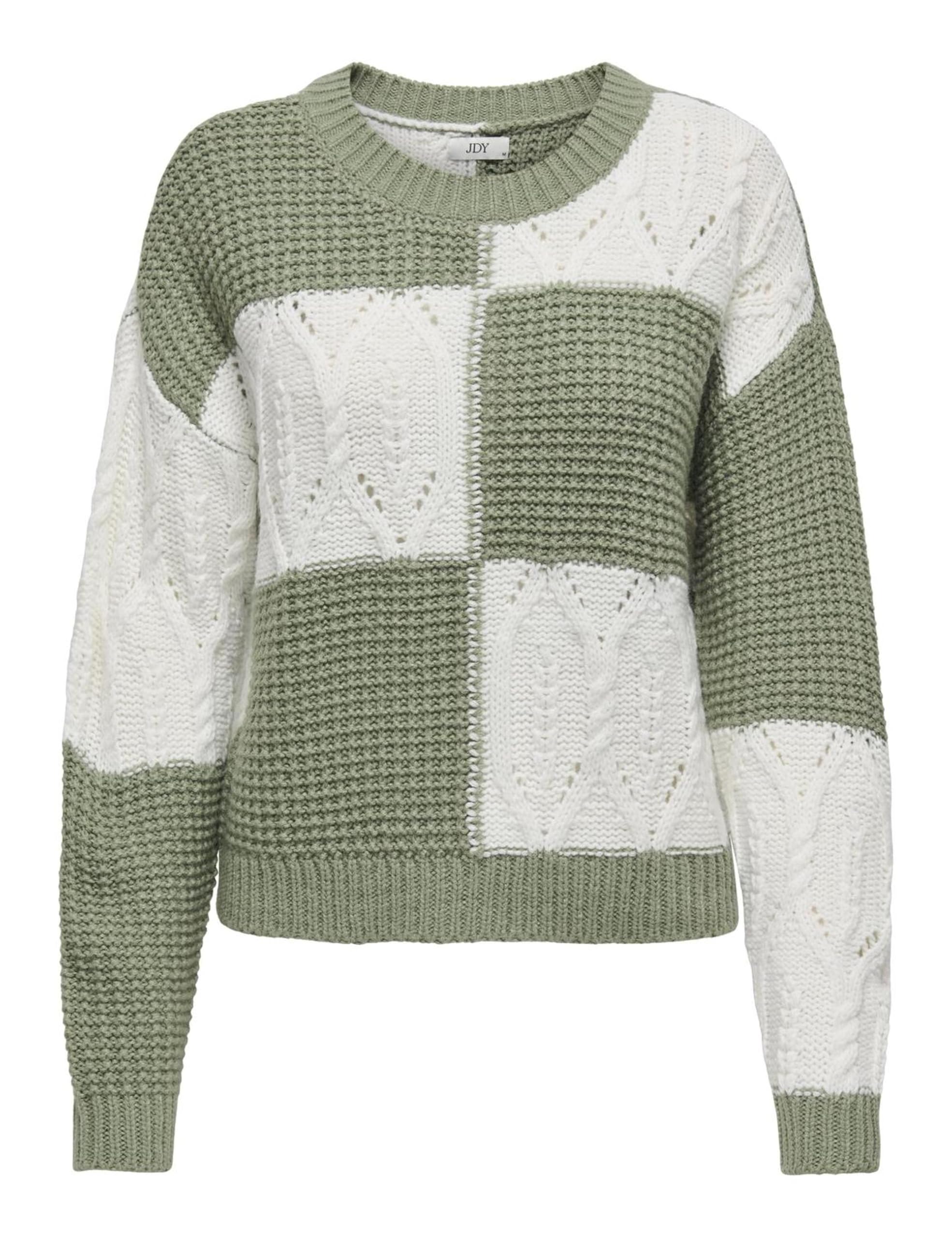JDY Jdyjusty L/S Mix Struc Pullover Knt Noos Women's Round Neck Sweater