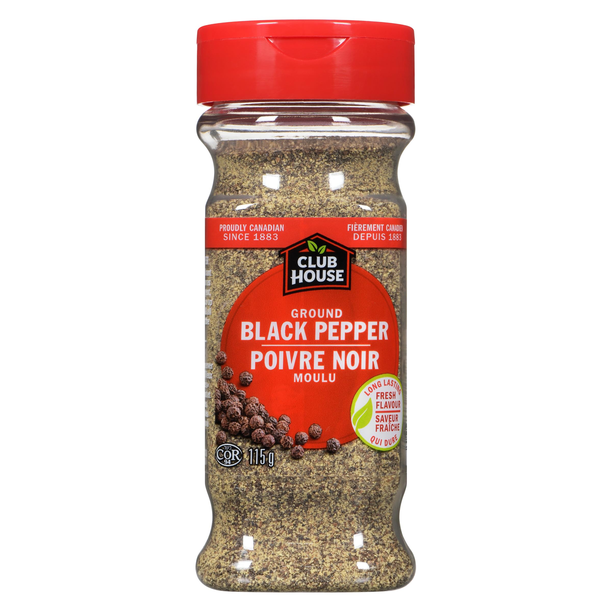 Club House Herbs & Spices, Ground Black Pepper, 115 g | Sharp, Earthy & Pungent 