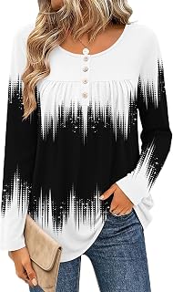 Zeagoo Women Autumn Fashion Elegant Casual Blouses Long Sleeve Shirts Pleated Tunic Tops Fashion Leggings 2025