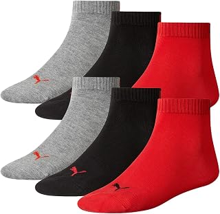 PUMA Unisex's Quarter Plain 3p Socks, One Size Plus