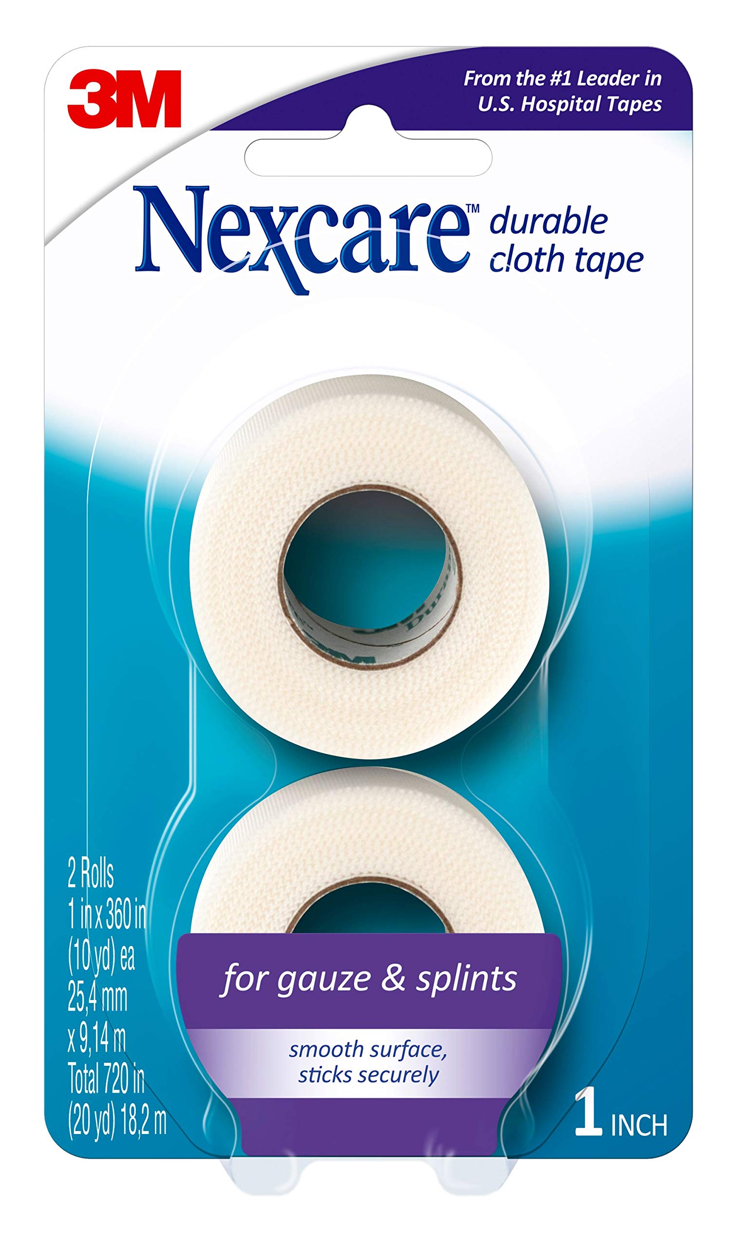 Nexcare Durable Cloth Tape, Woven Tape, Securely Holds Bulky Wound Dressing - 1 