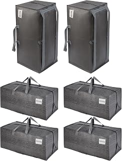 VENO 6 Pack Heavy Duty Moving Bags with Backpack Straps, Zippers & Handles, Extra Large Packing Bags for College Dorm Essentials, Moving Supplies Alternative to Cardboard Moving Boxes