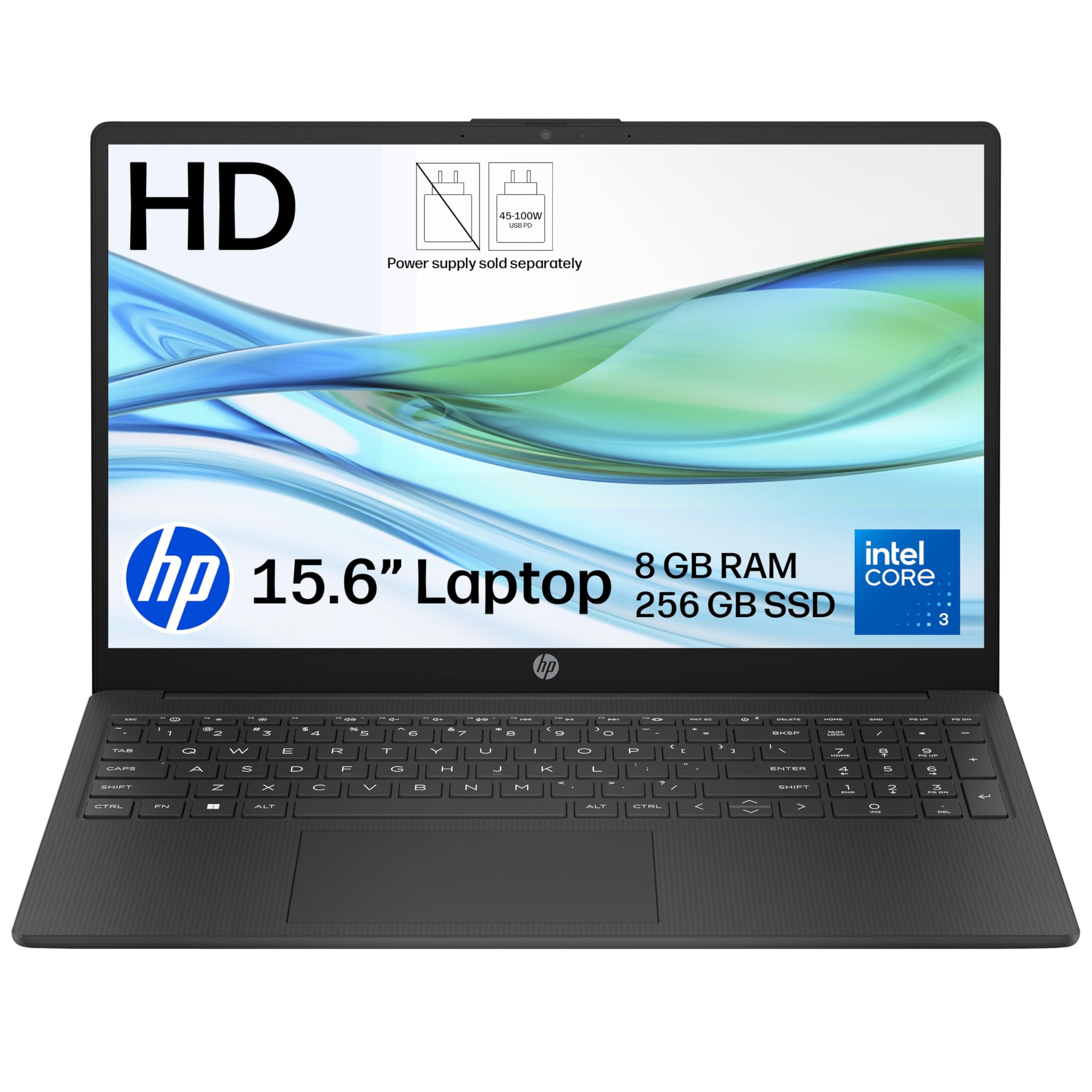 HP 15.6" Laptop | 15-fd1006sax | Intel Core 3 100U | 8GB RAM | 256GB SSD | Anti-