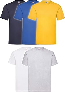 Fruit of The Loom Mens Valueweight Crew Neck, Short Sleeve T-Shirt, Not V Neck.