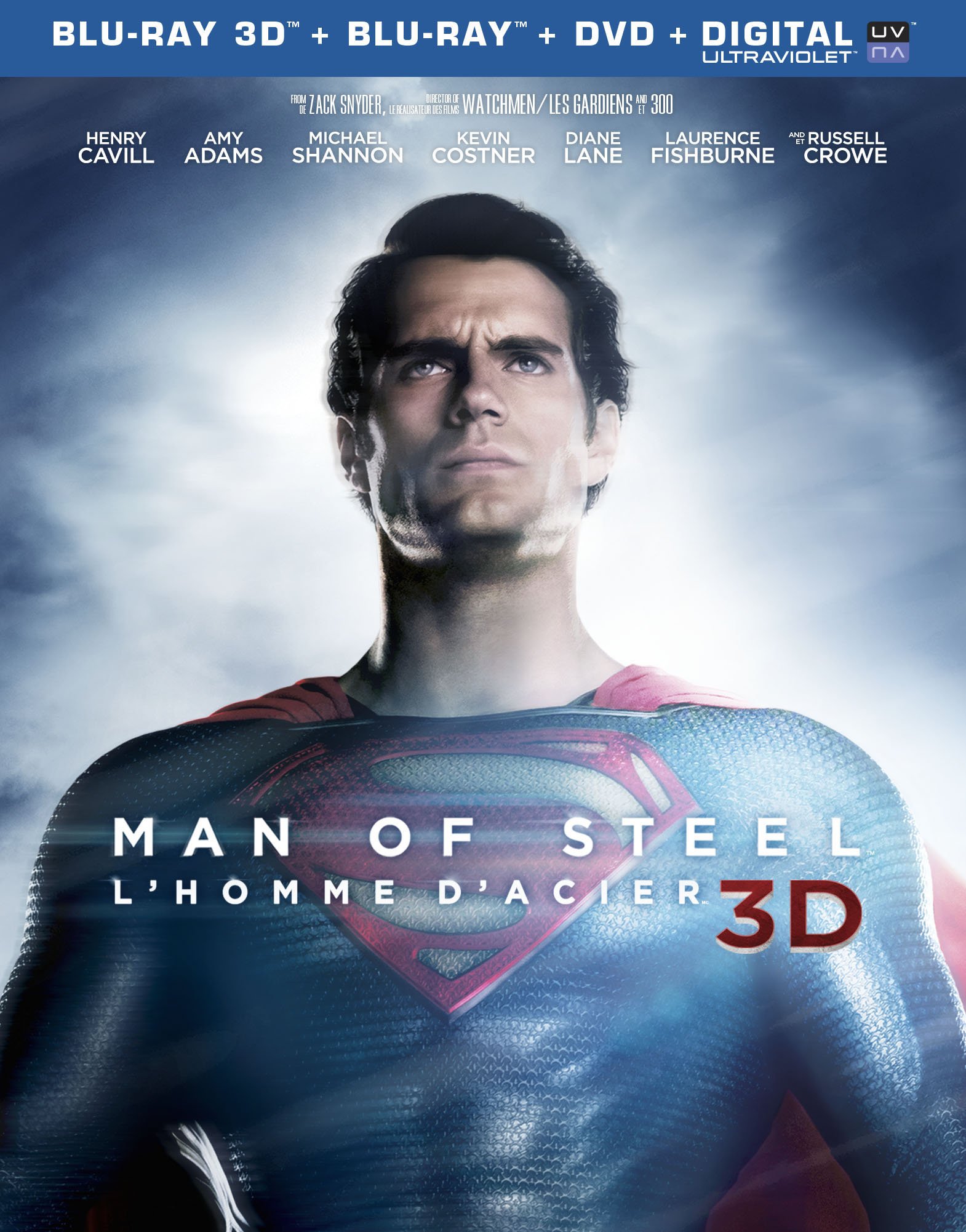 Man of Steel (BIL/ 3DBD+BD+DVD+UltraViolet Combo Pack) (Blu-ray 3D)