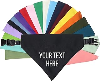 Personalized Dog Bandana Over The Collar Clothes Bandanas Easter for Dogs Spring Birthday Girl Green Boy Plain Large Handkerchief Custom Adopt Me Scarf Size Medium Pet Service Wedding Holiday Big Bro
