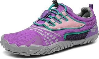 SAGUARO Children’s Barefoot Shoes, Breathable, Non-Slip Hiking Shoes, Lightweight, Soft Sports Shoes, Walking Shoes, Sizes EU 24–36 (UK Children’s 7 to Adult 3.5)
