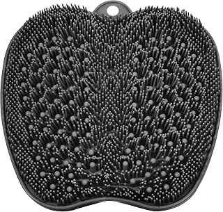 BESKAR XL Large Foot Scrubber Mat for Use in Shower, Cleans Feet No Bend