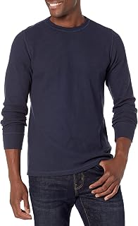 Amazon Essentials Men's Standard Fit Cotton Blend Long Sleeve Waffle Shirt